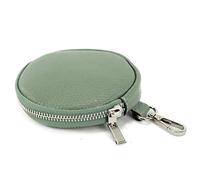 modamoda de - T197 - ital. Leder Umhänge- / Handytasche Klein, Couleur:Graugrün