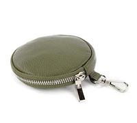 modamoda de - T197 - ital. Leder Umhänge- / Handytasche Klein, Couleur:olive