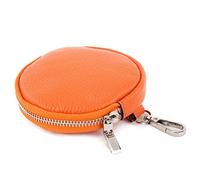 modamoda de - T197 - ital. Leder Umhänge- / Handytasche Klein, Couleur:orange