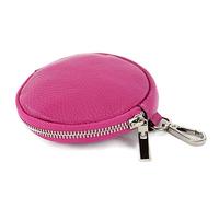 modamoda de - T197 - ital. Leder Umhänge- / Handytasche Klein, Couleur:Rose Très Foncé