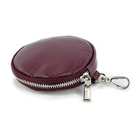 modamoda de - T197 - ital. Leder Umhänge- / Handytasche Klein, Couleur:violette Bordeaux