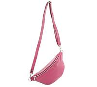 modamoda de - T211 Sac banane italien Medium En cuir souple, baie, Small