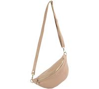 modamoda de - T211 Sac banane italien Medium En cuir souple, Rose., Small