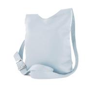 modamoda de T221 Sac à bandoulière en cuir pour femme Taille M Fabriqué à la main en Italie, Bleu glacier, m