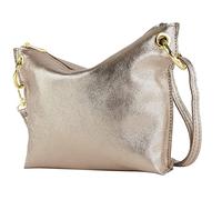 modamoda de T243 Petit sac à bandoulière en cuir fabriqué en Italie, Small