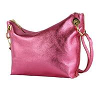 modamoda de T243 Petit sac à bandoulière en cuir fabriqué en Italie, Small