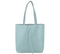 modamoda de - T253 - Ital. Sac à main avec poche intérieure en cuir, Bleu glacier, m