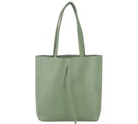 modamoda de - T253 - Ital. Sac à main avec poche intérieure en cuir, Gris vert, m