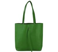 modamoda de - T253 - Ital. Sac à main avec poche intérieure en cuir, Vert feuille, m, T253BLATTGN_afn