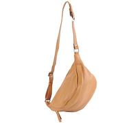 modamoda de - T77 Grand sac banane Sac poitrine italien en cuir souple, camel, L