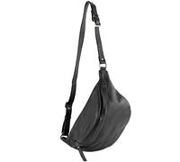 modamoda de - T77 - ital. Sac banane, sac banane, sac de poitrine, taille moyenne, en cuir souple, Noir , L, Décontracté, tendance
