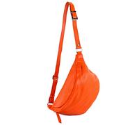 modamoda de - T77 Grand sac banane Sac poitrine italien en cuir souple, Orange, Large