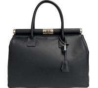 Modarno Sac à main pour femme en cuir avec bandoulière 35 x 28 x 16 cm, Noir