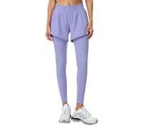 Modaworld Pantalon de Yoga Toutes Saisons. Leggings athlétiques Polyvalents avec Poches zippées et Taille élastique pour des entraînements Confortables. (Purple, XXL)