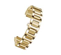 MODBAND Bande de surveillance d'extrémité en acier inoxydable pour Cartier Ballon Bleu Series 20 * 12 mm 18 * 11 mm 14 * 8 mm W6920046 STAPS FEMMES MEN BRACELET(Gold,22-14mm)