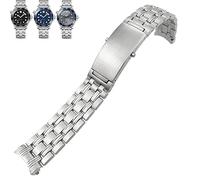 MODBAND Bracelet de montre en acier inoxydable 316L 20 mm 22 mm pour Omega 007 Seamaster 300 Planet Ocean Speedmaster, Nine Rows, 22mm