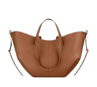 MODBAND Sac à main élégant de style classique de grande capacité, sac à bandoulière rétro, européen, américain, niche, seau, aisselle, sac fourre-tout tendance, marron, 53-10.5-32cm