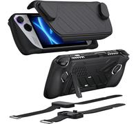 Modcase Pour Rog Ally Avec Coque Avant Amovible, Étui De Protection, Support En Métal Et Sangle Compatible Avec L'Ensemble De Base D'Accessoires Asus Rog Ally Noir-Pc0109