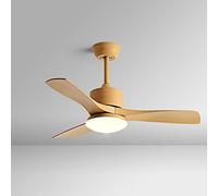 Moddeny Ventilateurs de Plafond de 36 po avec lumières et télécommande Petit Ventilateur de Plafond en Bois d'imitation avec lumière Ventilateur de Plafond à Profil Bas avec lumière