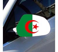 Mode 1 Paire De Drapeaux D'Algérie Couverture De Rétroviseur De Voiture, Tissu Extensible Vue Latérale Couverture De Protection De Rétroviseur Automatique Accessoires De Drapeaux De Rétrovis