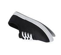 Mode à Lacets Chaussures d'arts Martiaux pour Hommes Femmes, Adultes Enfants Tai-chi Baskets Classiques Kung Fu Chaussures Toile Qigong Formateurs,Black-43 EU