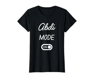 Mode Abdi Activé Nom Drôle T-Shirt Graphique avec Valeur