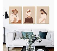 Mode Affiche Imprime Femme Enceinte Amour Mère et Enfant Toile Peinture Mur Art Photo Salon Décor À La Maison 70x100cm(28x39in) x3 Sans Cadre