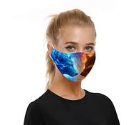 Mode Animale Impressions De 3D Protection Masque Lavable RéUtilisable Visage Masques avec 2 Filtres pour Cyclisme Camping Voyage (Double Loups)