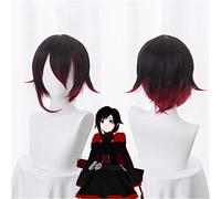 Mode Anime RWBY remorque rouge rubis Rose perruque courte Cosplay Costume femmes hommes cheveux synthétiques Halloween fête perruques KUZW025A