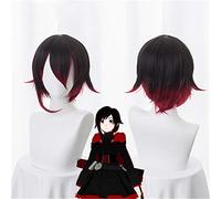 Mode Anime RWBY remorque rouge rubis Rose perruque courte Cosplay Costume femmes hommes cheveux synthétiques Halloween fête perruques KUZW025A