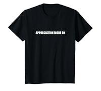 Mode appréciation activé T-Shirt, Enfant, Noir, 4 Ans