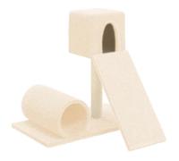 &Mode Arbre à chat avec griffoir en Sisal - Grand Plateforme - Crème 59 cm Sale945935