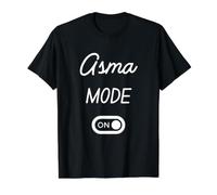 Mode Asma Activé Nom Drôle T-Shirt Graphique avec Valeur, Homme, Noir, XL