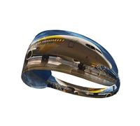 Mode Avion dans le Soir Light Print Bandeau pour le Sport - Confortable et Polyvalent pour l'été, le cyclisme, le yoga et plus encore