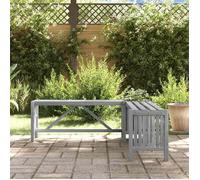&Mode Banquette Banc d'extérieur - Banc d'angle de jardin et jardinière 117 cm bois d'acacia gris Sale697955