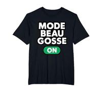 Mode Beau Gosse on T-Shirt, Homme Grandes Tailles, Noir, 5X Tall