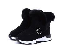 Mode Bébé Toddler Shoes Stillshine - Bottes de neige chaudes et épaisses pour l'hiver Bottes en fourrure pour garçon (27,Noir)