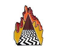 Mode Burning Mountain Peak émail Bouton Pin Badge Broche Bijoux Cadeau Multicolore Créatif et utile Durability And Professional