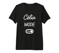 Mode Célia Activé Nom Drôle T-Shirt Haut de Gamme