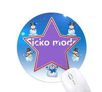 mode chanson malade bonhomme de neige, tapis de souris série star mat
