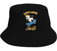 Mode Chapeau de Plage Vivre, Aimer, patiner Chapeaux de Visière Casual Beach Sun Hat pour Voyage Randonnée Filles