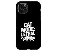 Mode Chat : panthère mortelle - Humour félin féroce Coque pour iPhone 11 Pro