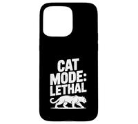 Mode Chat : panthère mortelle - Humour félin féroce Coque pour iPhone 15 Pro Max