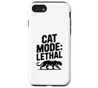 Mode Chat : panthère mortelle - Humour félin féroce Coque pour iPhone SE (2020) / 7/8