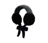 Mode Chaud Hiver Coussins d'oreille, Douce élastique extérieur Oreille Plus Chaude, Bandeau de tête pour Le Temps Froid pour Courir, Ski, Voyage (Grey,One Size)