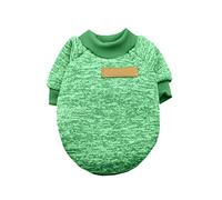 Mode classique en tricot pour petits chiens - Haut d'hiver chaud comme sweat-shirt confortable et tendance pour chiots adultes à quatre pattes (vert, XL)