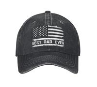 Mode Classique Rétro Été Meilleur Papa Jamais avec Nous Un Drapeau Casquette De Baseball Soleil Cadeaux Fête des Pères Haute Qualité Design Lavé Trucker Chapeau Casquette Sport Cadeaux en Plein Air