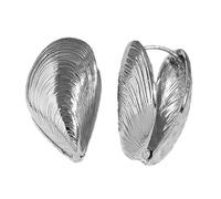 Mode Coquilles Texture Boucle d'oreille Irrégulière pour les fêtes et les dates Bijoux de manchette en forme de pectinide Bijoux décoratifs Mode Cache-oreilles, taille unique, comme décrit