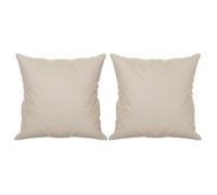 &Mode Coussins décoratifs - lot de 2 - Crème 40x40 cm Tissu microfibre Sale546783