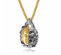 Mode Créatif Dominateur Un Côté Bouddha Statue Un Côté Démon Pendentif Collier Hommes et Femmes Personnalité Bijoux Quotidien